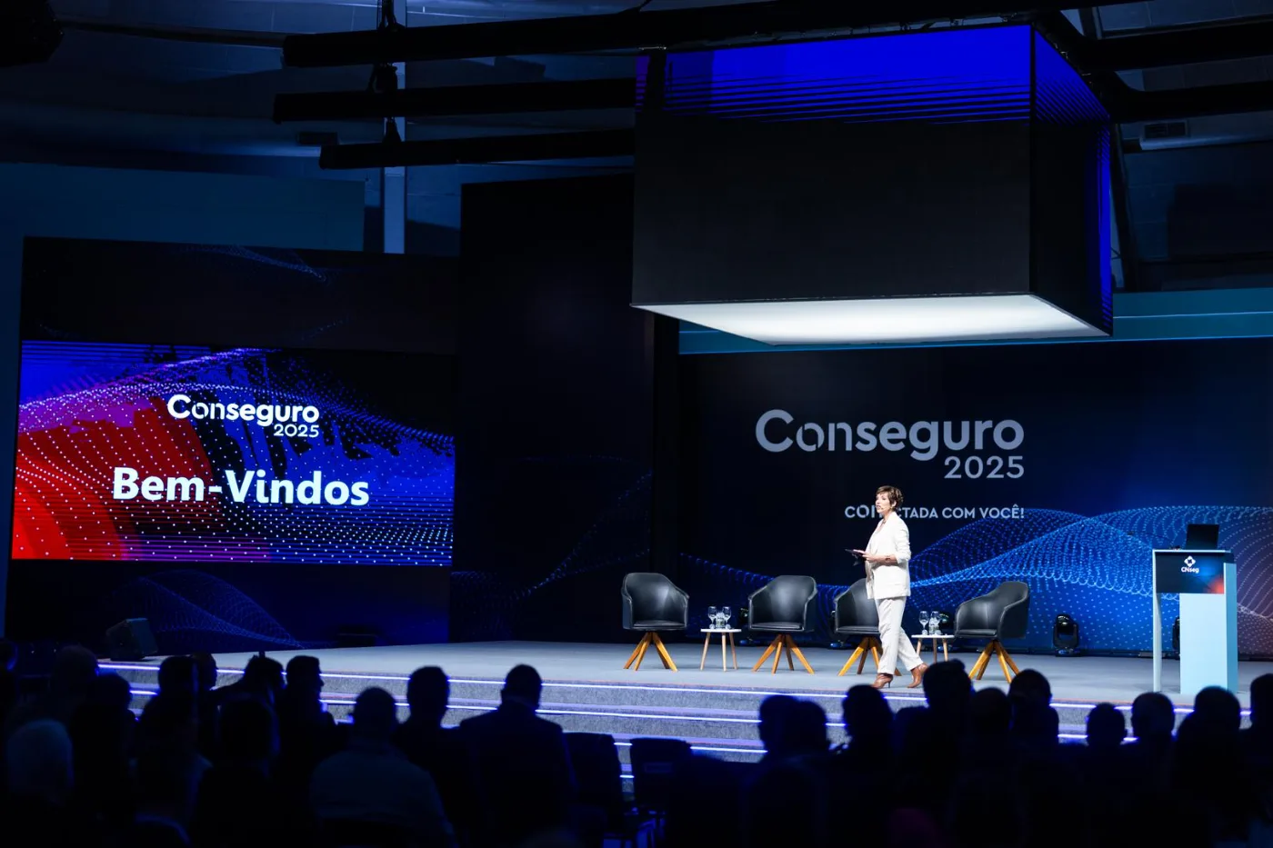 Boas-vindas no palco da Conseguro 2025